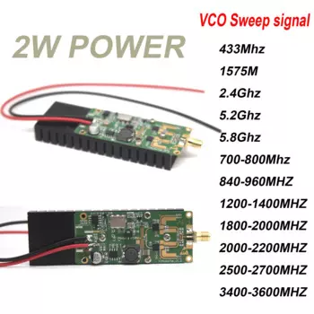 433M ~ 5.8G радиочастотный генератор VCO 2W радиоусилитель мощности радиоприемник 700 - 800M 915M 1.2G 2.4G WIFI Bluetooth спутник LORA