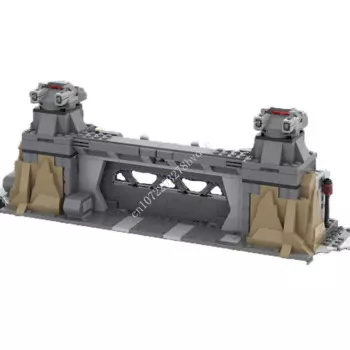 454 шт. строительные блоки MOC Space Wars 2X 75386, двойной конструктор «городская улица», архитектура, модель «сделай сам», детская игрушка, праздничный подарок