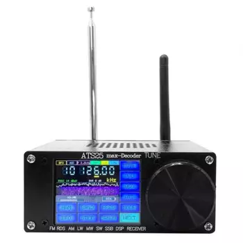 4,17 Air ATS25 Max декодер, Полнодиапазонный радиоприемник FM RDS AM LW MW SW SSB, поддержка фотографий, сенсорный экран 2,4 дюйма