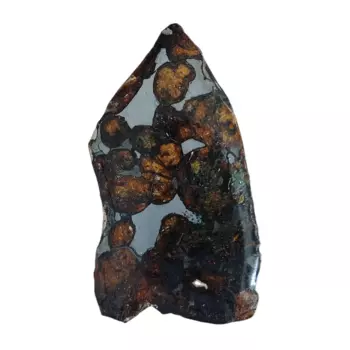 4,9 gSERICHO Pallasite, натуральный материал метеорита, нарезанный образец оливкового метеорита, ювелирные изделия из Кении, TA194