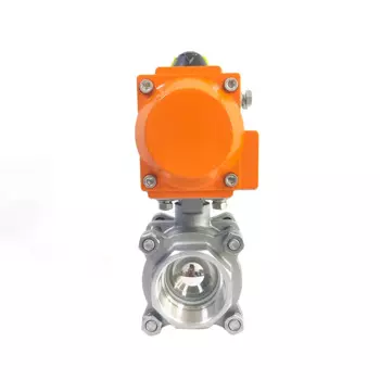 4-дюймовый пневматический шаровой кран из нержавеющей стали с внутренней резьбой, трехкомпонентные пневматические быстроразъемные шаровые краны двойного действия