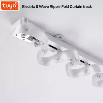 4 м пользовательский карниз для штор S волна складные занавески карниз Tuya Zigbee 22,5 см двигатель для штор умный дом электрическая система для штор