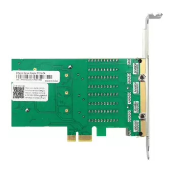 4-портовая сетевая карта PCI Express X1 к RJ45 RTL8111H чип 10/100/1000 Мбит/с Gigabit Ethernet Lan Card для настольного ПК