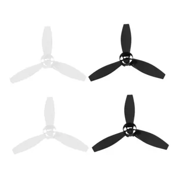 4 пропеллера, реквизит, запасные части, лопасти для дрона Parrot Bebop 2, черный, белый цвет