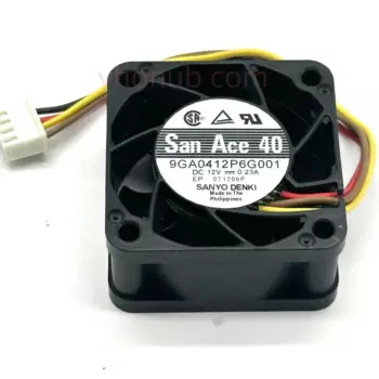 4-проводной вентилятор охлаждения сервера SANYO DENKI 9GA0412P6G001 DC 12 В 0,23 а 40x40x20 мм