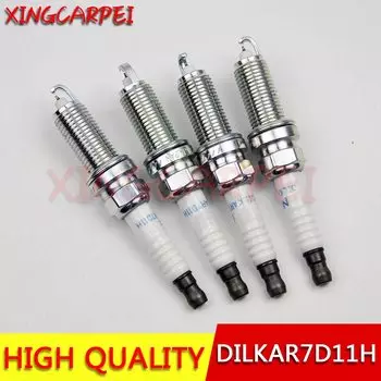 4 шт. 22401-1VA1C DILKAR7D11H двойная иридиевая свеча зажигания для двигателя Nissan Rogue 2.0L 2017 X-TRAIL QASHQAI MR20DD MR20DE