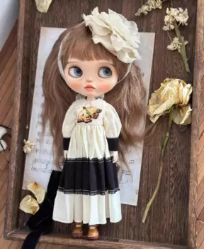 4 шт., галстук-бабочка для куклы в стиле ретро, 1/6, 30 см (подходит для Pullip,Ob22/24/26, Licca)
