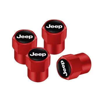 4 шт., колпачки для клапанов шин автомобиля, пылезащитные чехлы для Jeep Renegade Wrangler JK Compass Grand Cherokee, аксессуары для гладиаторов