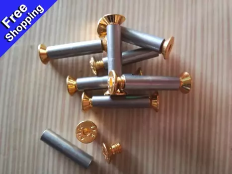 4 шт./набор, DIN912 ручка для ножа, винты с плоской шестигранной головкой подходят для отверстия 5 мм, цвет золото