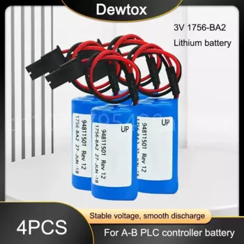 4 шт. оригинальный BR2/3A-AB 1756-BA2 1756BA2 3 в контроллер ЧПУ PLC промышленный литиевый аккумулятор для аккумулятора Allen Bradley