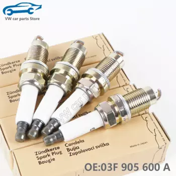 4 шт. Свеча зажигания 03F905600A для Audi A1 A3 VW Jetta Beetle Caddy POLO Golf MK6 1,2 T SKODA Octavia Seat Ibiza 03F 905 600 A