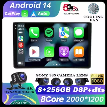 4G LTE Android 14 автомобильный радиоприемник GPS мультимедийный видеоплеер для Audi A4 B6 B7 S4 B7 B6 RS4 B7 SEAT Exeo стерео навигация