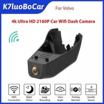 4K 2160P Full HD Wifi Автомобильный видеорегистратор, камера заднего вида, видеорегистратор 24H для Volvo XC90 B5 для Volvo XC90 B6 2022 2023 2024, видеорегистратор