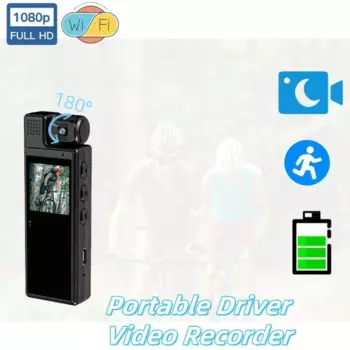 4K HD мини Экшн-камера с Wi-Fi Портативная вращающаяся на 180 ° Спортивная камера с ИК ночным видением задняя клипса для путешествий велоспорта водителя видеорегистратор