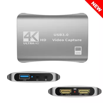 4K HDMI-совместимая карта видеозахвата для записи игр, прямая трансляция 1080P 60FPS Grabber MS2131 для PS4/5 Switch
