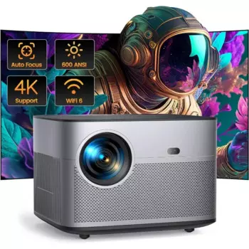 4K проектор с Wi-Fi 6 и Bluetooth 5,2, FHD встроенный 1080P WiMiUS P64 наружный кинопроектор