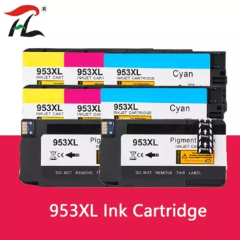 4PK 953XL Новый чернильный картридж совместимый HP 953 hp953 XL черный CMYK для принтера HP OfficeJet Pro 7720 7730 7740 8210 8218