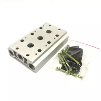 СОЛЕНОИДНЫЕ клапаны 4V110-06 1/8 дюйма, выпускной коллектор воздуха 100M-2F/3F/4F/5F/6F/7F/8F/9F/10F/станция пневматического базового клапана с прокладками