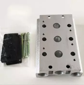 4V210-08 4V210 4V220 клапаны воздушный выпускной коллектор 200M-8F пневматическое основание 8 положения Соленоидный клапан пластина