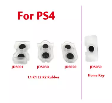 500 шт., проводящие резиновые кнопки L2, R2, L1, R1 для контроллера PS4, JDS 001, 011, 030, 050, JDM-030 040, 055, накладки для домашних ключей