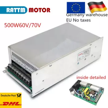 500W DC импульсный источник питания 60V / 70V с одним выходом CNC аксессуары часть