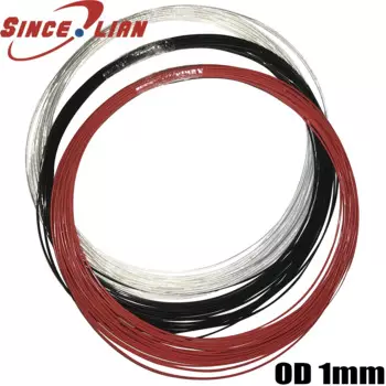 50 м Компенсационная проволока Посеребренная проволока 26AWG 0,15 квадратный диаметр 1 мм высокотемпературный тонкий электронный кабель PTFE