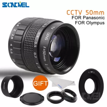 50 мм F1.4 CCTV TV Movie объектив + крепление C + макро-кольцо + чехол для Olympus Micro 4/3 m4/3 EP3 EP5 EPL1 EPL2 EPL3 EPL5 EPM1 OM-D E-M5 E-M10