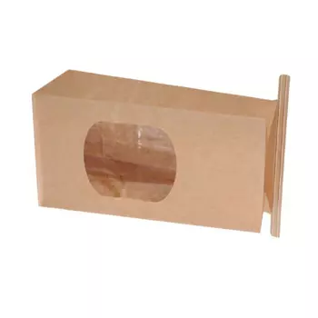 50 Pieces Bakery Bags Household Supplies Banquet Supply Window Sealing Pack Kraft Paper Bag Non-sticky Package Cookie Packs