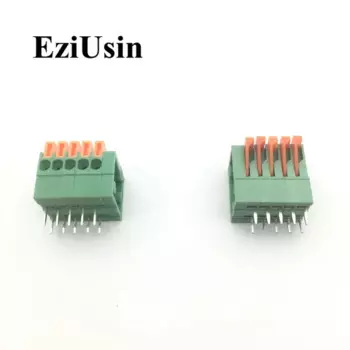 50 шт. CY/DG/KF141V 141R 2,54 мм PCB монтируется винтовой пружинный клеммный блок разъем 2,54 2P 3P 4P 5P 6P 7p 8p 9p 10p FFKDS/H/V