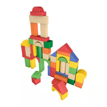 50 шт., детский Деревянный конструктор «Монтессори»