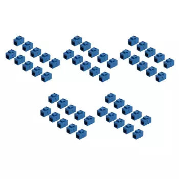 50 шт. разъем RJ45 Keystone Jack Cat6 удлинитель Ethernet сеть LAN Cat 6 соединительные гнезда удлинительный адаптер, синий