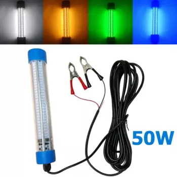 50W IP68 Светодиодный рыболовный инструмент, приманка с 5M веревкой 3000K - 6000K 12V лампа подводный фонарь гидролокатор глубоководный буй