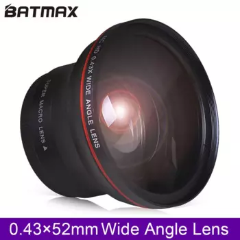 52 мм 0.43x Batmax профессиональный HD широкоугольный объектив (w/Macro part) для Nikon D7100 D7000 D5500 D5300 D5200 D5100 D3300 D3200 D3