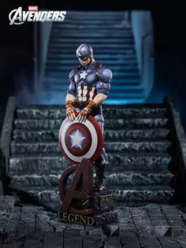 54 см Marvel'S Мстители аниме Капитан Америка фигурка украшения изысканная фигурка Железного человека коллекционная модель настольный декор подарки для мальчиков