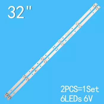 568 мм, 2 шт., светодиодная лента для 32LH0202 32HH1830 PK-32D16T 09 12 303KJ320044 DLED32HD 2X6