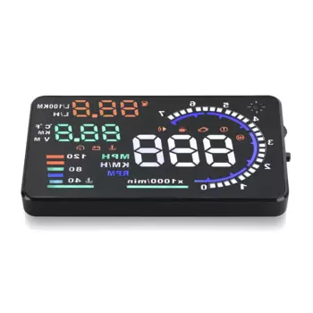 5,5-дюймовый универсальный автомобильный HUD-проектор Head Up A8, дисплей OBD II 2, цифровое предупреждение о скорости
