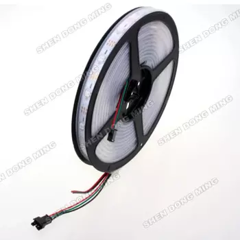 5 м 30 светодисветодиодный s/m Водонепроницаемая IP68 светодиодная лента ws2812B RGB светодиодная Пиксельная лента 5 в 30 IC WS2812 светильник