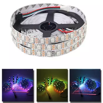 5 м-50 м SK6812 2812 RGB адресная цифровая светодиодная лента 60 светодиодов/м 5050 неводостойкая