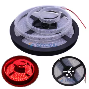 5 м боковая 335 SMD светодиодный/м боковая излучающая красная СВЕТОДИОДНАЯ лента IP67 водонепроницаемая силиконовая трубка 12 В постоянного тока 10 мм ширина