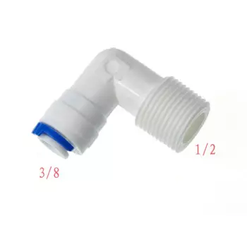 5 шт. 3/8 "OD соединение шланга 1/2" BSP, локоть прямой соединитель RO