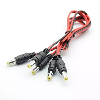 Кабель питания постоянного тока 5.5x2.1mm 12В 5шт