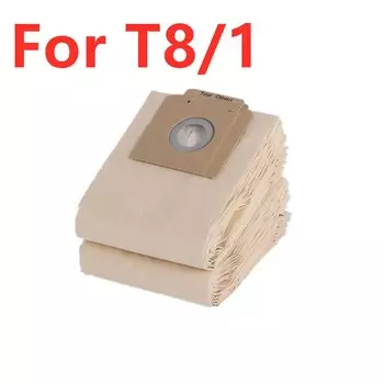 5 шт./партия, бумажные мешки для пылесоса Karcher T8/1 T7/1 T10/1 T9/1Bp