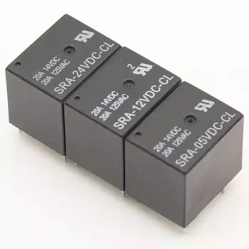 5 шт./партия силовые реле SRA-05VDC-CL SRA-12VDC-CL 5В 12В 24В 20А 5PIN
