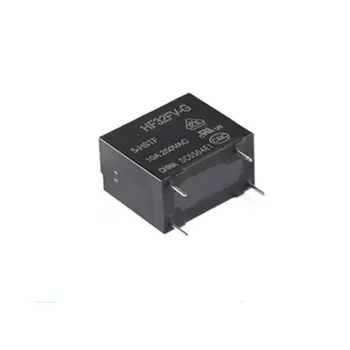 5 шт., реле , 4 контакта, 10A, 5V, 12V, 24V
