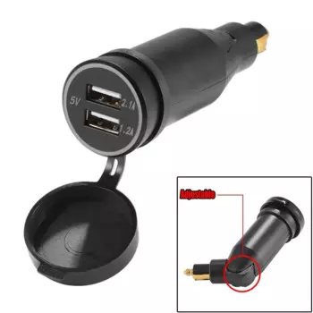 5 в 3,3 А двойной USB-адаптер питания для Мотоцикла BMW Hella зарядное устройство с поворотным разъемом регулируемое