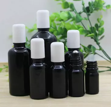 5ml10ml15ml20ml30ml50ml100ml черная стеклянная бутылка, рулон на эфирное масло, образец тонера, влагостойкая стандартная упаковка для кожи с водой