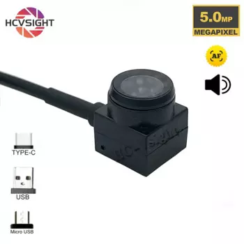 5MP быстрый автофокус высокоскоростной UVC OTG аудио модуль камеры Micro USB мини-камера видеонаблюдения Type-c внешняя маленькая камера