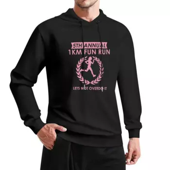 5th Annual 1km Fun Run Woman Lets Not Overdo It пуловер с капюшоном одежда в стиле аниме мужская толстовка новые в толстовках