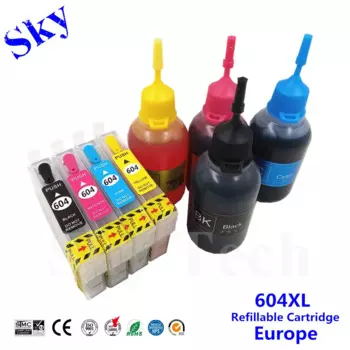 604xl 604 многоразовый картридж с чипом дуги для вспышки epson