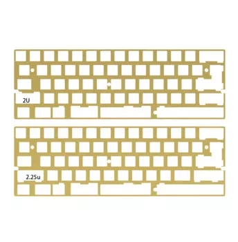 60% 61 64 латунная пластина Minila ANSI ISO для DZ60 GH60 XD64 Bface YD64MQ DIY механическая клавиатура